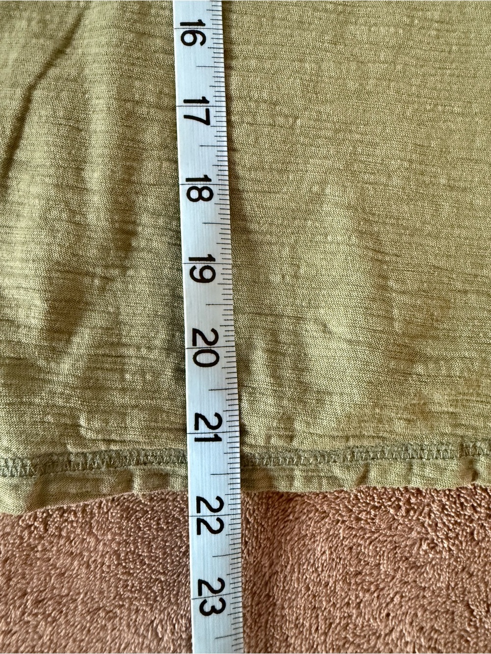 Pilcro The Bennie Slim Crewneck Tee Anthropologie Olive Green Cotton Slub S - Picture 15 of 15